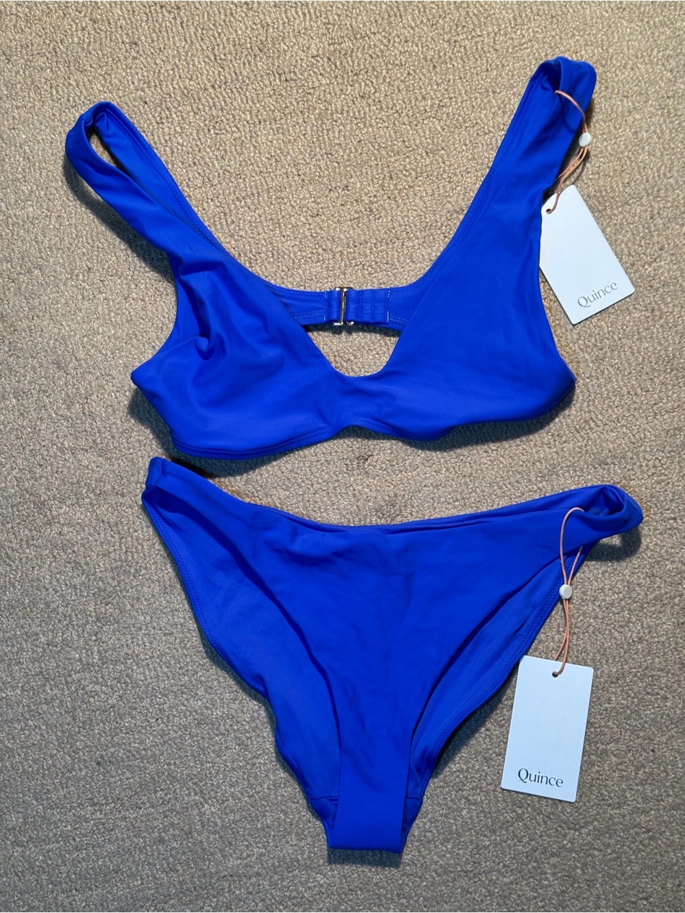 Quince Bright Blue Two-Piece Bikini Set